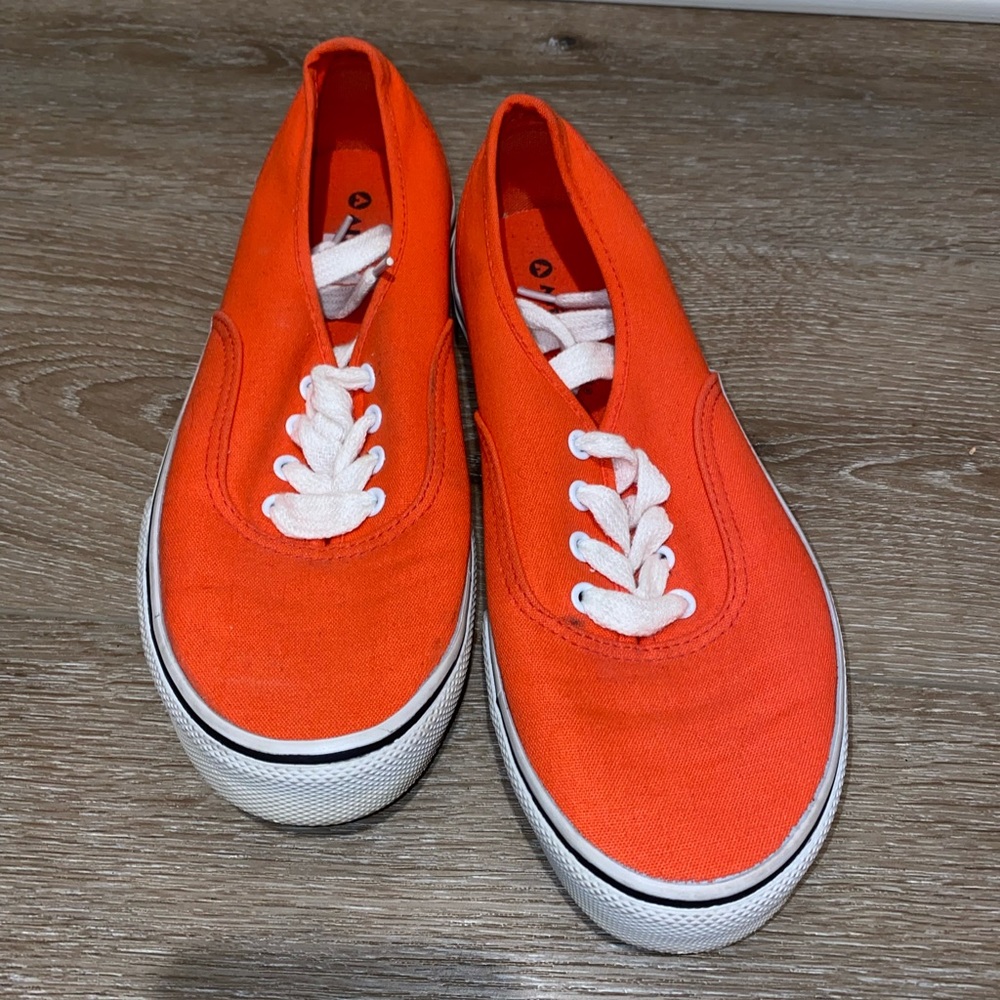 Orange off-brand vans size 8 shoes brand new - Picture 1 of 2